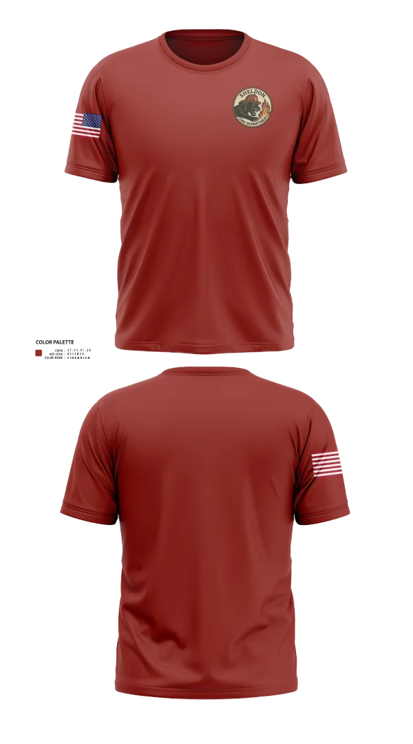 Short Sleeve Performance Shirt, Sheldon Fire Department, Fire Department, Teamtime, Team time, sublimation, custom sports apparel, team uniforms, spirit wear, spiritwear, sports uniforms, custom shirts, team store, custom team store, fundraiser sports, apparel fundraiser