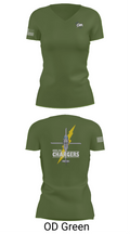 HSC-26 77266694 Women's Short Sleeve V-neck Shirt - 46