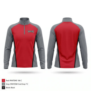 Quarter Zip Jacket, Vipers, Softball, Teamtime, Team time, sublimation, custom sports apparel, team uniforms, spirit wear, spiritwear, sports uniforms, custom shirts, team store, custom team store, fundraiser sports, apparel fundraiser