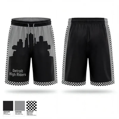 Detroit High Riders 74137297 Athletic Shorts With Pockets - 1