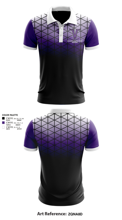 Niles North Athletics Vikings Basketball 34779783 Short Sleeve Performance Polo - 1