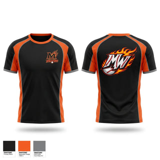 Short Sleeve Performance Shirt, Menifee Wildfire, Baseball, Teamtime, Team time, sublimation, custom sports apparel, team uniforms, spirit wear, spiritwear, sports uniforms, custom shirts, team store, custom team store, fundraiser sports, apparel fundraiser