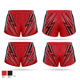 Womens Shorts, Diesel, Softball, Teamtime, Team time, sublimation, custom sports apparel, team uniforms, spirit wear, spiritwear, sports uniforms, custom shirts, team store, custom team store, fundraiser sports, apparel fundraiser