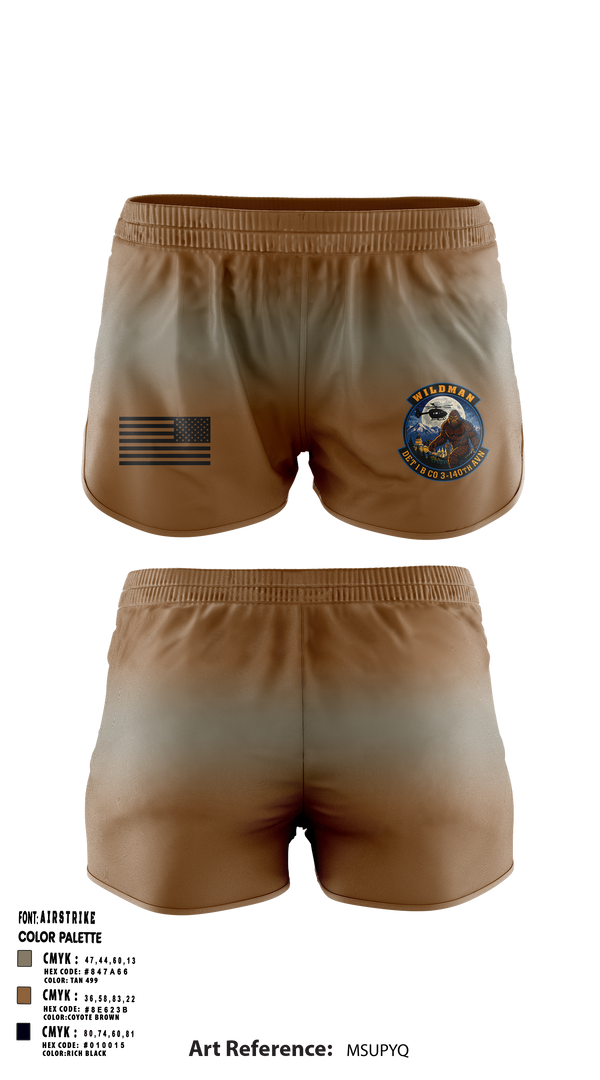Ranger Panties, Wildman, National Guard, Teamtime, Team time, sublimation, custom sports apparel, team uniforms, spirit wear, spiritwear, sports uniforms, custom shirts, team store, custom team store, fundraiser sports, apparel fundraiser