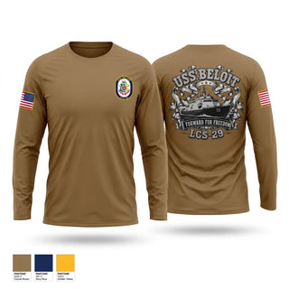 Long Sleeve Performance Shirt, USS Beloit, Navy, Teamtime, Team time, sublimation, custom sports apparel, team uniforms, spirit wear, spiritwear, sports uniforms, custom shirts, team store, custom team store, fundraiser sports, apparel fundraiser