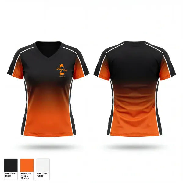 Womens Short Sleeve Vneck Shirt, SecondtoNone, Track & Field, Teamtime, Team time, sublimation, custom sports apparel, team uniforms, spirit wear, spiritwear, sports uniforms, custom shirts, team store, custom team store, fundraiser sports, apparel fundraiser