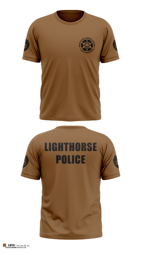 Short Sleeve Performance Shirt, Muscogee Nation Lighthorse Police North Patrol District, Police, Teamtime, Team time, sublimation, custom sports apparel, team uniforms, spirit wear, spiritwear, sports uniforms, custom shirts, team store, custom team store, fundraiser sports, apparel fundraiser
