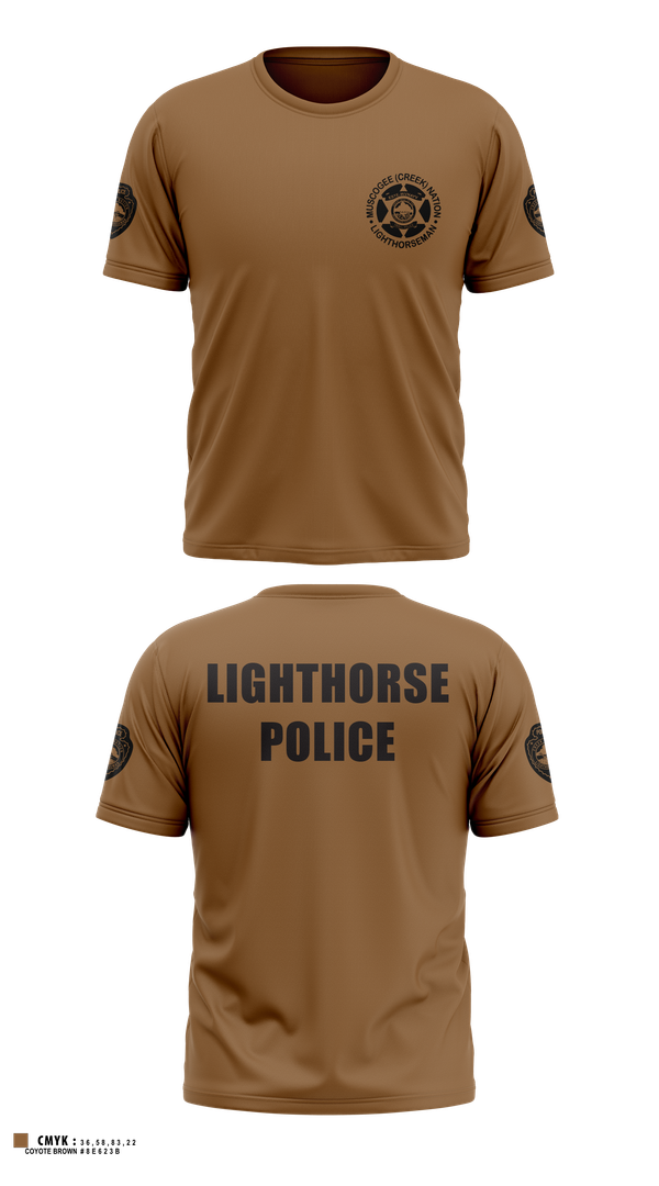 Short Sleeve Performance Shirt, Muscogee Nation Lighthorse Police North Patrol District, Police, Teamtime, Team time, sublimation, custom sports apparel, team uniforms, spirit wear, spiritwear, sports uniforms, custom shirts, team store, custom team store, fundraiser sports, apparel fundraiser