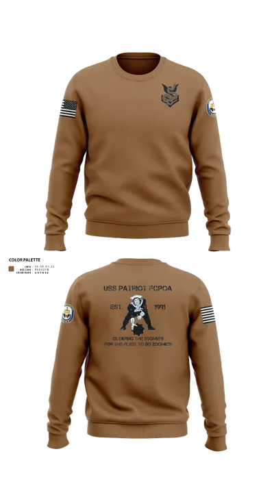 Uss patriot Crew Neck Sweatshirt - 21