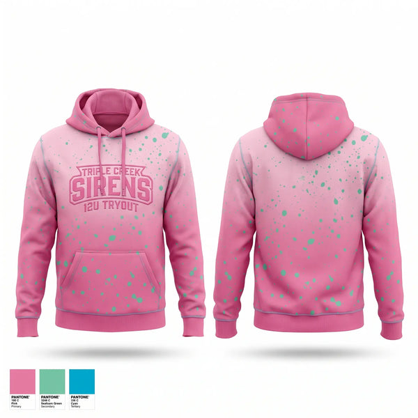 Hoodie, Triple Creek Sirens, Softball, Teamtime, Team time, sublimation, custom sports apparel, team uniforms, spirit wear, spiritwear, sports uniforms, custom shirts, team store, custom team store, fundraiser sports, apparel fundraiser