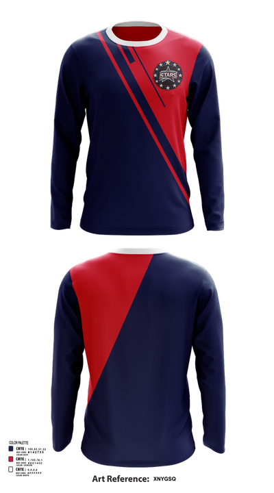 Prime Example Stars 20624190 Long Sleeve Performance Shirt 1