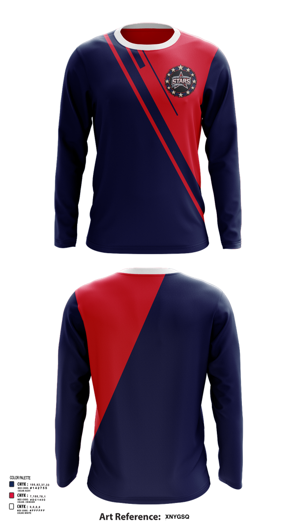 Long Sleeve Performance Shirt, Prime Example Stars, , Teamtime, Team time, sublimation, custom sports apparel, team uniforms, spirit wear, spiritwear, sports uniforms, custom shirts, team store, custom team store, fundraiser sports, apparel fundraiser