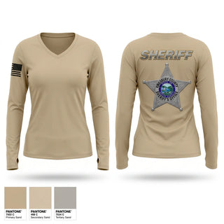 Womens Long Sleeve Vneck Shirt, M.Jenkins, Police, Teamtime, Team time, sublimation, custom sports apparel, team uniforms, spirit wear, spiritwear, sports uniforms, custom shirts, team store, custom team store, fundraiser sports, apparel fundraiser