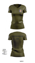 Cayce Police K9 35627395 Women's Short Sleeve V-neck Shirt - 102