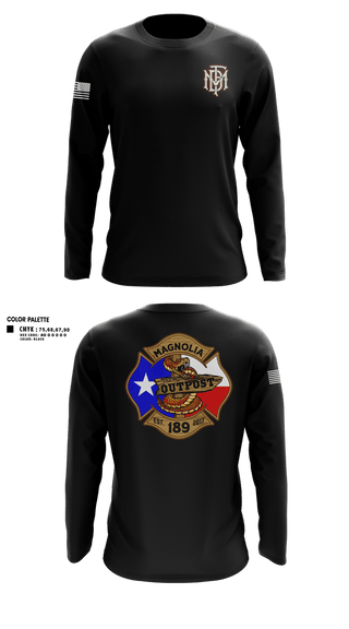 Long Sleeve Performance Shirt, Magnolia 189, Fire Department, Teamtime, Team time, sublimation, custom sports apparel, team uniforms, spirit wear, spiritwear, sports uniforms, custom shirts, team store, custom team store, fundraiser sports, apparel fundraiser