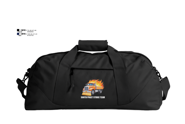 Duffle Bag, South Puget strike team, , Teamtime, Team time, sublimation, custom sports apparel, team uniforms, spirit wear, spiritwear, sports uniforms, custom shirts, team store, custom team store, fundraiser sports, apparel fundraiser