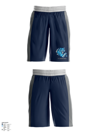 Mens Basketball Shorts, Franklin Learning Center Basketball, Women's Basketball, Teamtime, Team time, sublimation, custom sports apparel, team uniforms, spirit wear, spiritwear, sports uniforms, custom shirts, team store, custom team store, fundraiser sports, apparel fundraiser