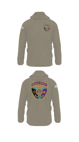 Windbreaker, Denham springs police department, Police, Teamtime, Team time, sublimation, custom sports apparel, team uniforms, spirit wear, spiritwear, sports uniforms, custom shirts, team store, custom team store, fundraiser sports, apparel fundraiser