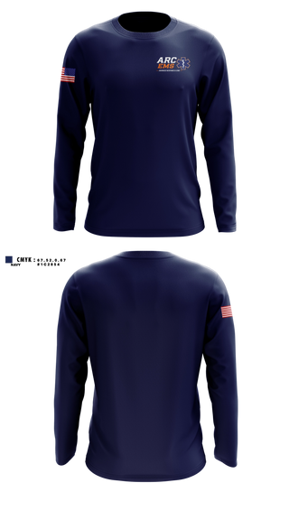 Long Sleeve Performance Shirt, ARC EMS, EMS/EMT, Teamtime, Team time, sublimation, custom sports apparel, team uniforms, spirit wear, spiritwear, sports uniforms, custom shirts, team store, custom team store, fundraiser sports, apparel fundraiser