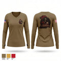 BOLC 9408592 Women's Long Sleeve V-neck Shirt - 1