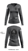 Bennettsville Police 90771724 Women's Long Sleeve V-neck Shirt - 2