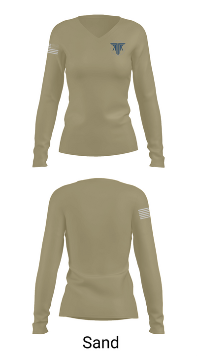 Rooftop Rangers 15471891 Women's Long Sleeve V-neck Shirt - 97