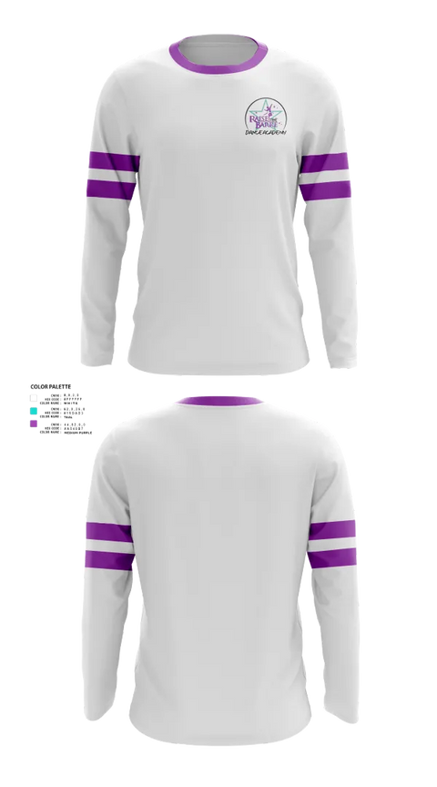 Long Sleeve Performance Shirt, Raise the Barre Dance Academy, , Teamtime, Team time, sublimation, custom sports apparel, team uniforms, spirit wear, spiritwear, sports uniforms, custom shirts, team store, custom team store, fundraiser sports, apparel fundraiser