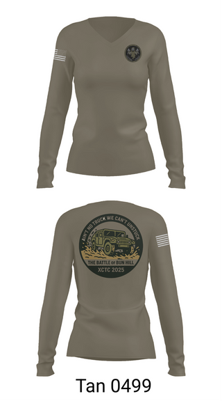 Womens Long Sleeve Vneck Shirt, A 1/111 Field Artillery, , Teamtime, Team time, sublimation, custom sports apparel, team uniforms, spirit wear, spiritwear, sports uniforms, custom shirts, team store, custom team store, fundraiser sports, apparel fundraiser