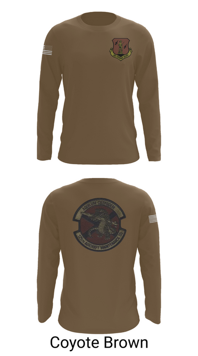 125th Tactical Aircraft Maintenance SQ 70898638 Long Sleeve Performance Shirt 6