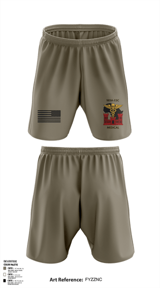 Athletic Shorts With Pockets, 180th ESC, Army, Teamtime, Team time, sublimation, custom sports apparel, team uniforms, spirit wear, spiritwear, sports uniforms, custom shirts, team store, custom team store, fundraiser sports, apparel fundraiser