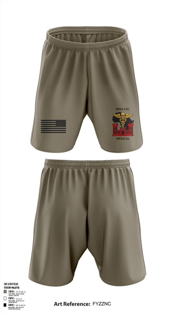 Athletic Shorts With Pockets, 180th ESC, Army, Teamtime, Team time, sublimation, custom sports apparel, team uniforms, spirit wear, spiritwear, sports uniforms, custom shirts, team store, custom team store, fundraiser sports, apparel fundraiser