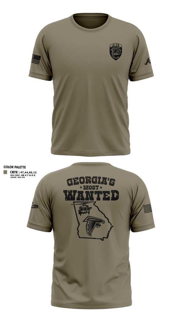 Old School Cotton Feel Shirt, A-Co 1-171, National Guard, Teamtime, Team time, sublimation, custom sports apparel, team uniforms, spirit wear, spiritwear, sports uniforms, custom shirts, team store, custom team store, fundraiser sports, apparel fundraiser