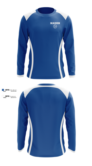 Long Sleeve Performance Shirt, Maiden High School Volleyball, Women's Volleyball, Teamtime, Team time, sublimation, custom sports apparel, team uniforms, spirit wear, spiritwear, sports uniforms, custom shirts, team store, custom team store, fundraiser sports, apparel fundraiser