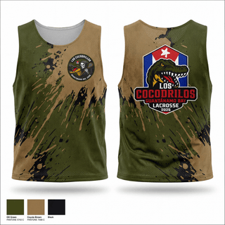 Mens Lacrosse Pinnie, Los Cocodrilos, Men's Lacrosse, Teamtime, Team time, sublimation, custom sports apparel, team uniforms, spirit wear, spiritwear, sports uniforms, custom shirts, team store, custom team store, fundraiser sports, apparel fundraiser
