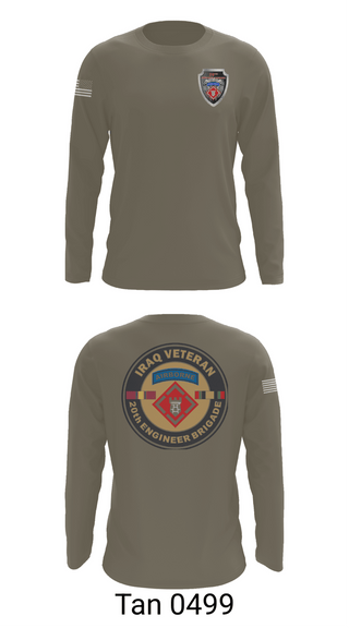 Long Sleeve Performance Shirt, 20th Airborne Engineer, Army, Teamtime, Team time, sublimation, custom sports apparel, team uniforms, spirit wear, spiritwear, sports uniforms, custom shirts, team store, custom team store, fundraiser sports, apparel fundraiser