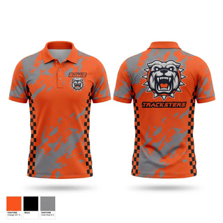 Short Sleeve Performance Polo, Bowie Boys & Girls Club Tracksters, Track & Field, Teamtime, Team time, sublimation, custom sports apparel, team uniforms, spirit wear, spiritwear, sports uniforms, custom shirts, team store, custom team store, fundraiser sports, apparel fundraiser
