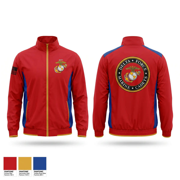 Windbreaker, DELTA FORCE MARINE CADETS, Marines, Teamtime, Team time, sublimation, custom sports apparel, team uniforms, spirit wear, spiritwear, sports uniforms, custom shirts, team store, custom team store, fundraiser sports, apparel fundraiser
