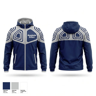 Windbreaker, Montebello Drillers, Baseball, Teamtime, Team time, sublimation, custom sports apparel, team uniforms, spirit wear, spiritwear, sports uniforms, custom shirts, team store, custom team store, fundraiser sports, apparel fundraiser