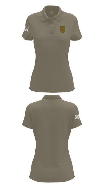 1st Infantry Division 14744110 Women's Short Sleeve Performance Polo  - 75