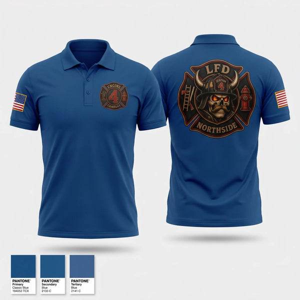 Short Sleeve Performance Polo, Scott Fire/Rescue, Fire Department, Teamtime, Team time, sublimation, custom sports apparel, team uniforms, spirit wear, spiritwear, sports uniforms, custom shirts, team store, custom team store, fundraiser sports, apparel fundraiser