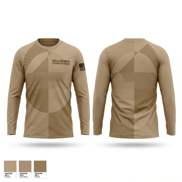 Long Sleeve Performance Shirt, 902nd Engineer Construction Company, Army, Teamtime, Team time, sublimation, custom sports apparel, team uniforms, spirit wear, spiritwear, sports uniforms, custom shirts, team store, custom team store, fundraiser sports, apparel fundraiser