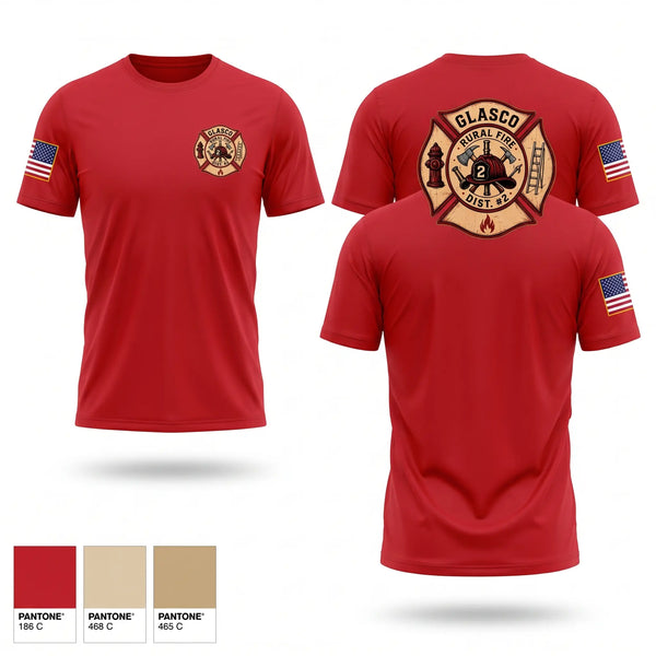 Short Sleeve Performance Shirt, Glasco Rural Fire District #2, Fire Department, Teamtime, Team time, sublimation, custom sports apparel, team uniforms, spirit wear, spiritwear, sports uniforms, custom shirts, team store, custom team store, fundraiser sports, apparel fundraiser