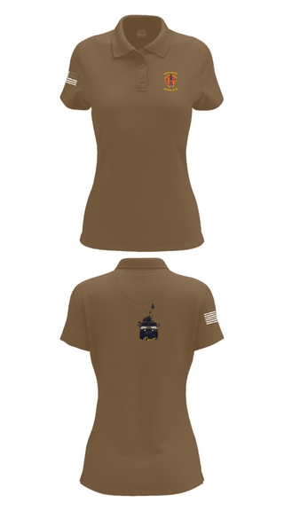 Women's Short Sleeve Performance Polo, 3/7 India Co. Wpns Plt, Marines, Teamtime, Team time, sublimation, custom sports apparel, team uniforms, spirit wear, spiritwear, sports uniforms, custom shirts, team store, custom team store, fundraiser sports, apparel fundraiser