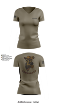 1776 Military Police Company 76932134 Women's Short Sleeve V-neck Shirt - 10