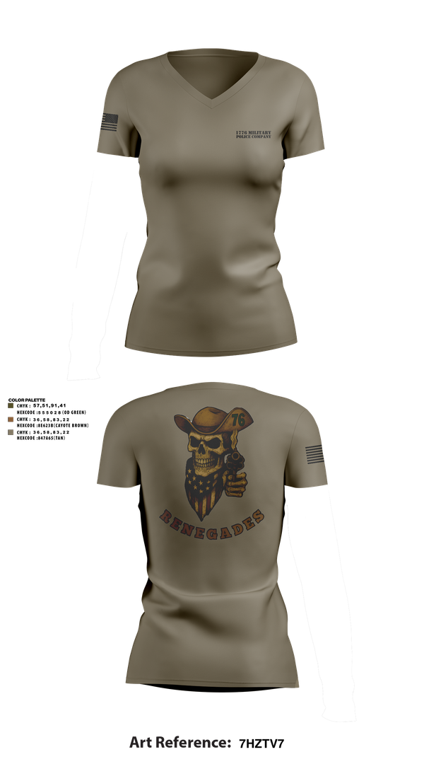 Womens Short Sleeve Vneck Shirt, 1776 Military Police Company, , Teamtime, Team time, sublimation, custom sports apparel, team uniforms, spirit wear, spiritwear, sports uniforms, custom shirts, team store, custom team store, fundraiser sports, apparel fundraiser