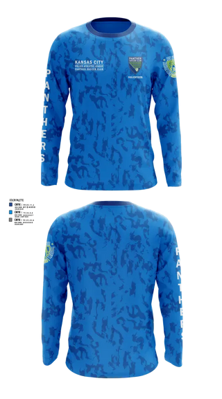 Long Sleeve Performance Shirt, Kansas City Missouri Police Athletic League Panthers (Soccer), Spirit Store, Teamtime, Team time, sublimation, custom sports apparel, team uniforms, spirit wear, spiritwear, sports uniforms, custom shirts, team store, custom team store, fundraiser sports, apparel fundraiser