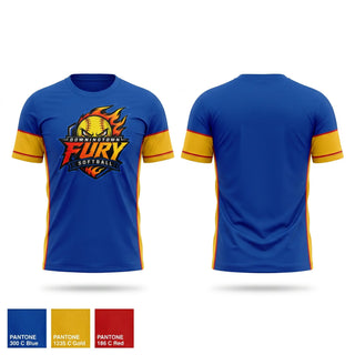 Short Sleeve Performance Shirt, Downingtown Fury, Softball, Teamtime, Team time, sublimation, custom sports apparel, team uniforms, spirit wear, spiritwear, sports uniforms, custom shirts, team store, custom team store, fundraiser sports, apparel fundraiser