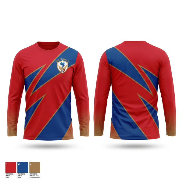Long Sleeve Performance Shirt, Palmetto angels fc, Men's Soccer, Teamtime, Team time, sublimation, custom sports apparel, team uniforms, spirit wear, spiritwear, sports uniforms, custom shirts, team store, custom team store, fundraiser sports, apparel fundraiser