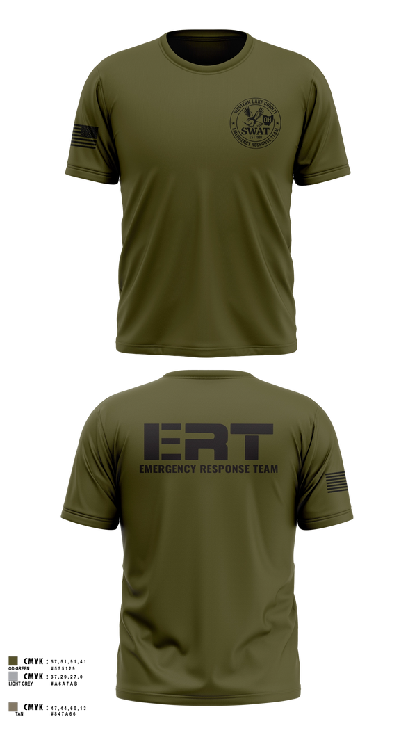Western Lake County Emergency Response Team Old School Cotton Shirt - 14