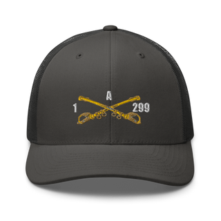 A Troop, 1st squadron-299th Calvary Regiment 70291790 Retro Trucker Hat | Yupoong 6606